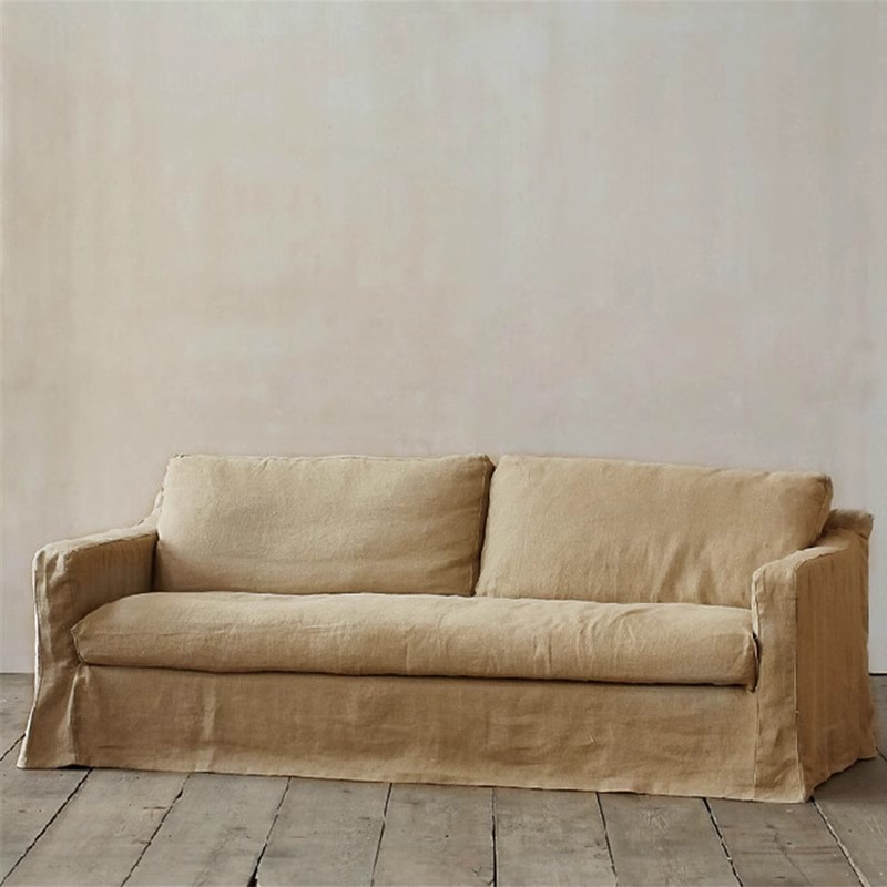 Sofá de tela vintage extraíble y lavable