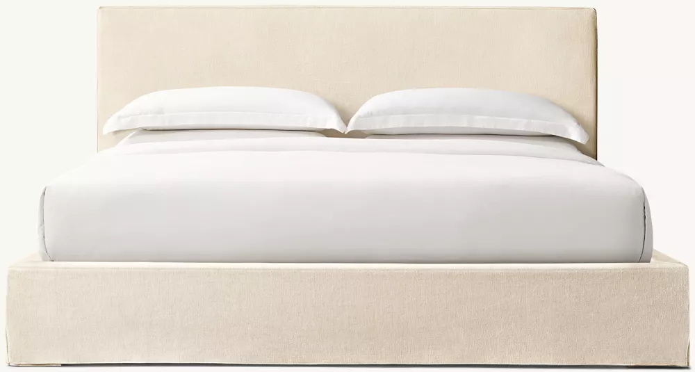  Cama de panel de tela slipbovered