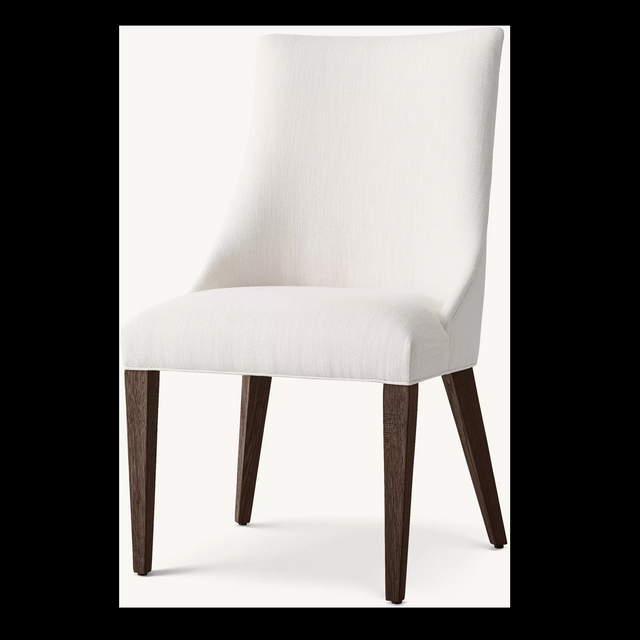 Sillas de comedor de roble blanco minimalista moderno