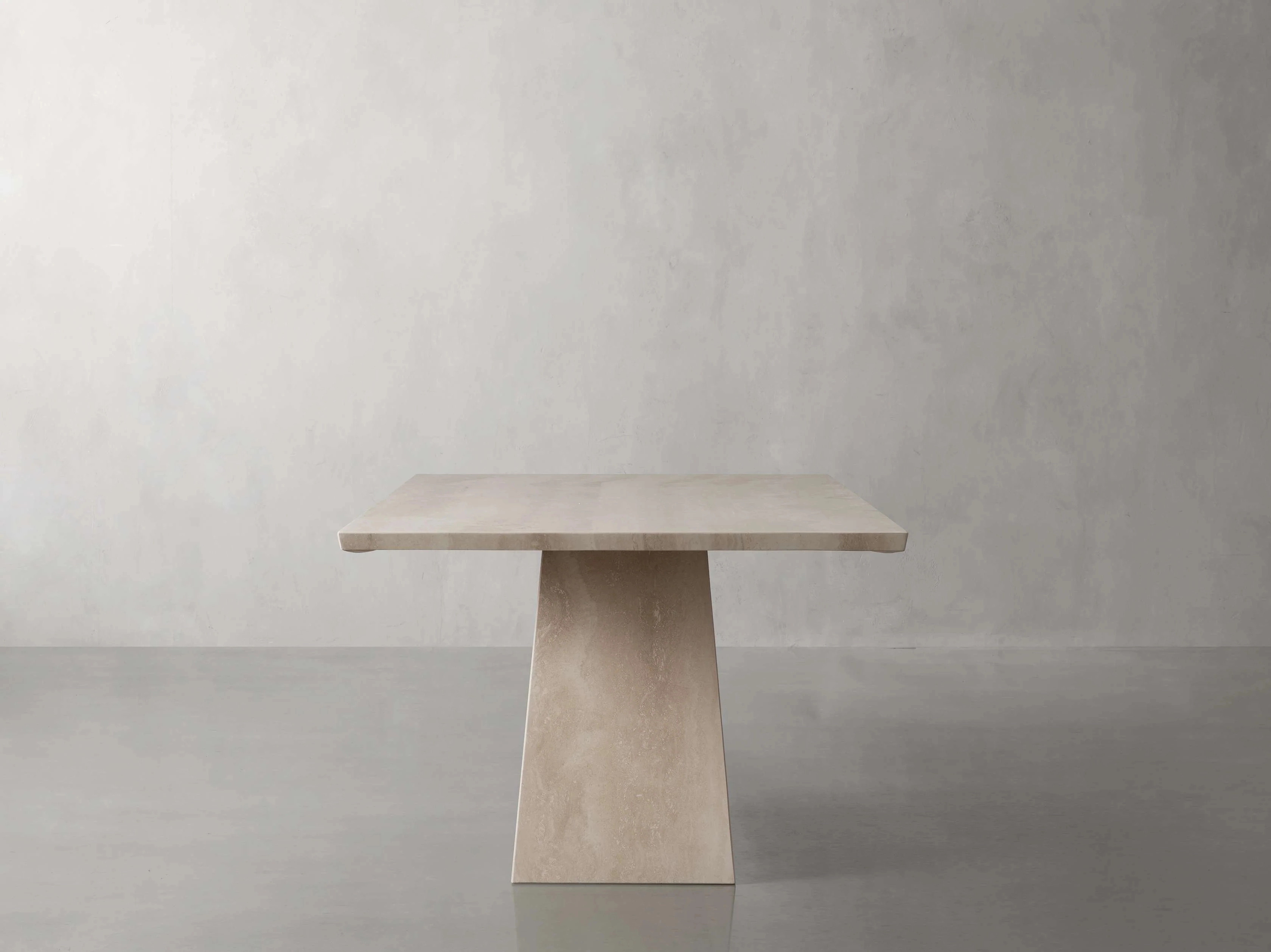 Mesa de travertino rectangular