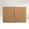 Gabinete de puerta doble de madera simple 