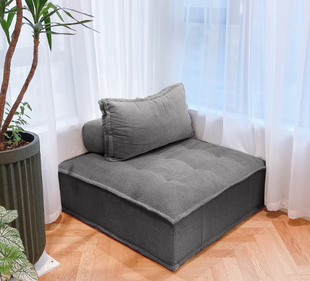 Sofá de tela de la persona perezosa en forma de tofu