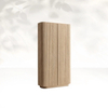 Armario de madera maciza de grano vertical