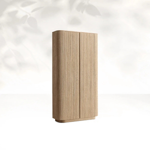 Armario de madera maciza de grano vertical