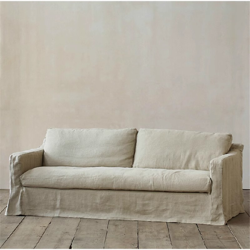 Sofá de tela vintage extraíble y lavable