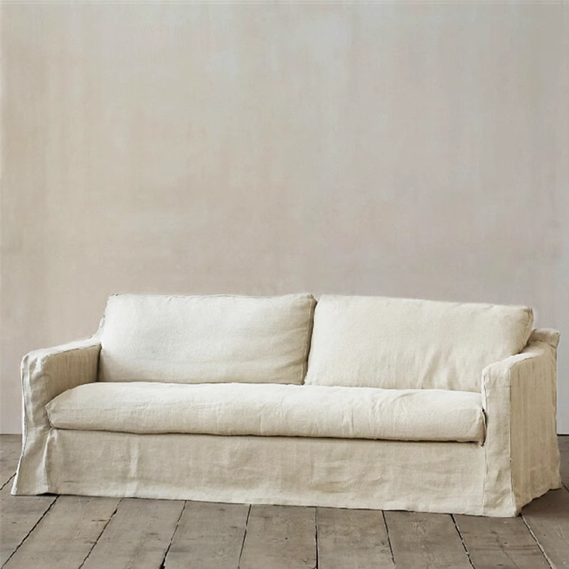 Sofá de tela vintage extraíble y lavable