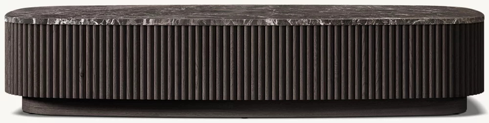 Mesa de café a base de piedra cuadrada