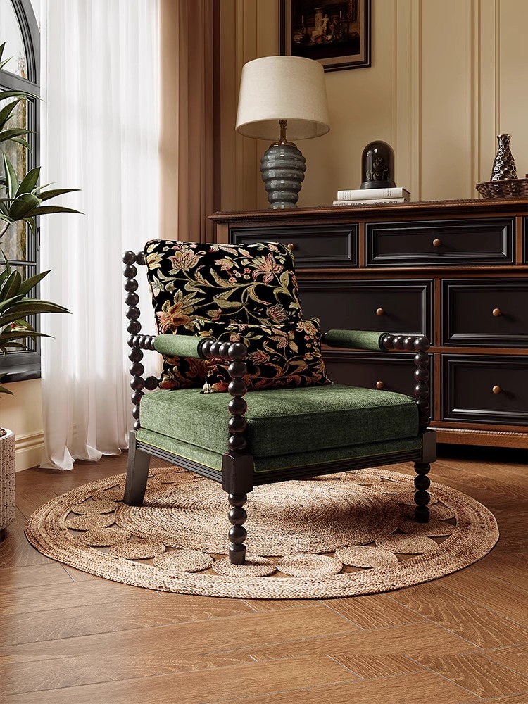 Silla de perla retro francesa