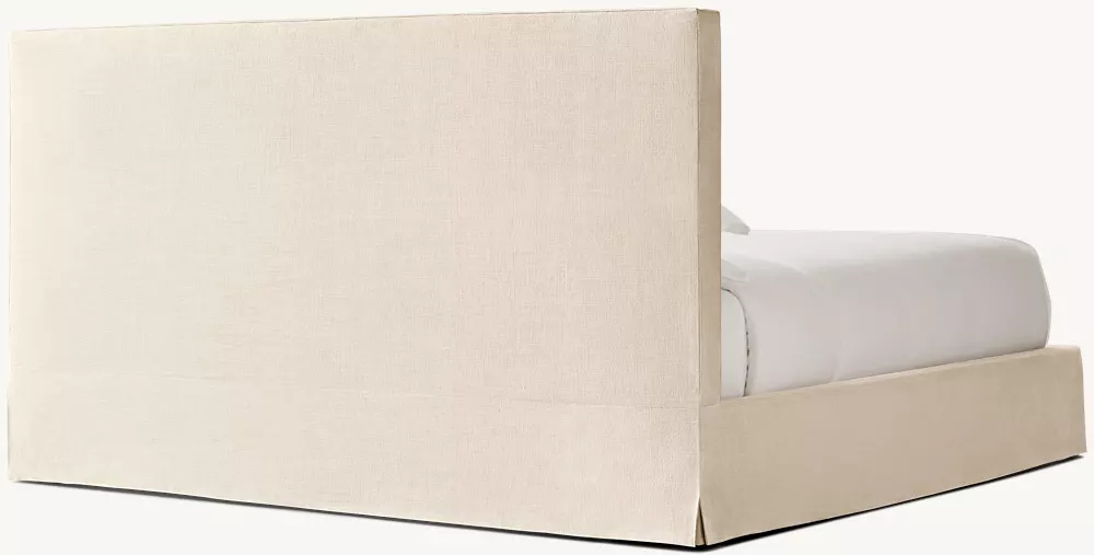  Cama de panel de tela slipbovered