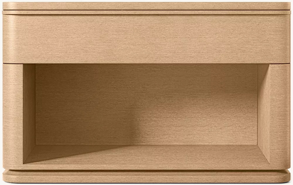 Mesa de noche simple de madera de madera de madera