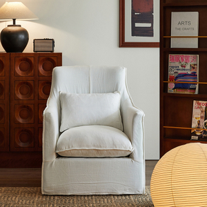 Sofá simple de lino