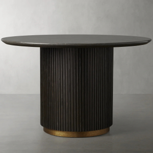 Mesa de comedor de mármol de roble