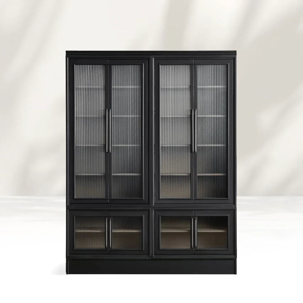 Gabinete moderno de almacenamiento de puertas modernas y minimalistas