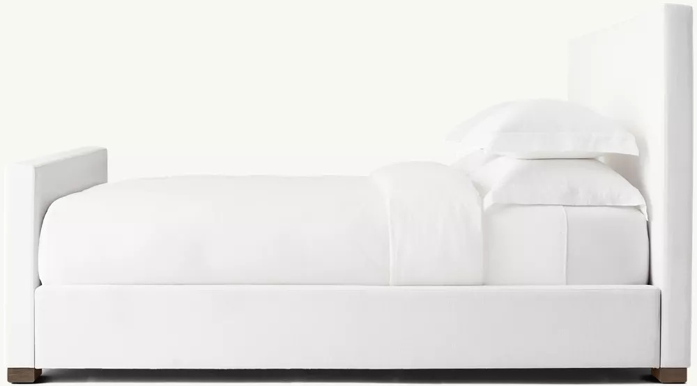 Cama de plataforma de panel de tela con estribo