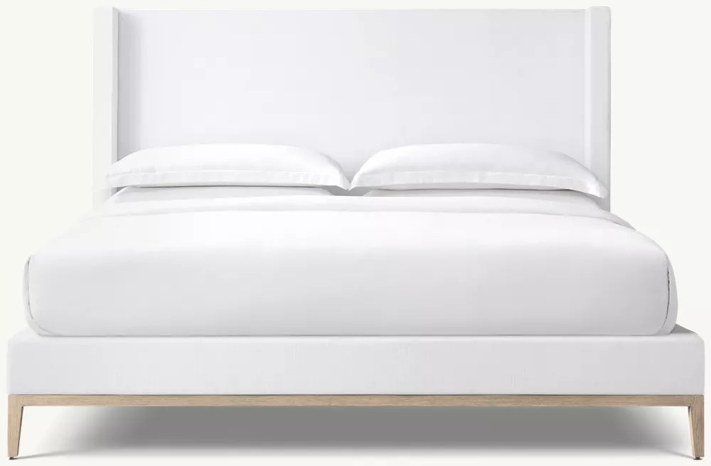  Cama de plataforma de refugio de telas - base de roble