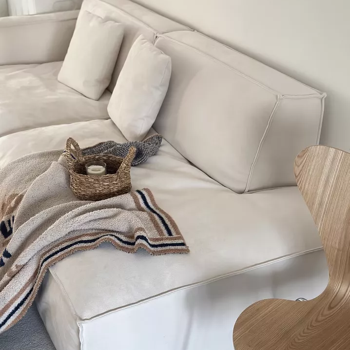 Sofá de tela Winnie francés