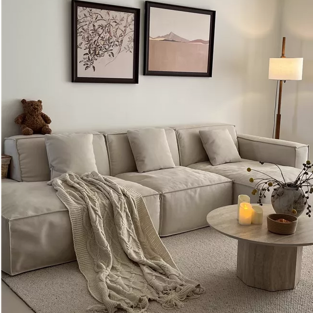 Sofá de tela Winnie francés