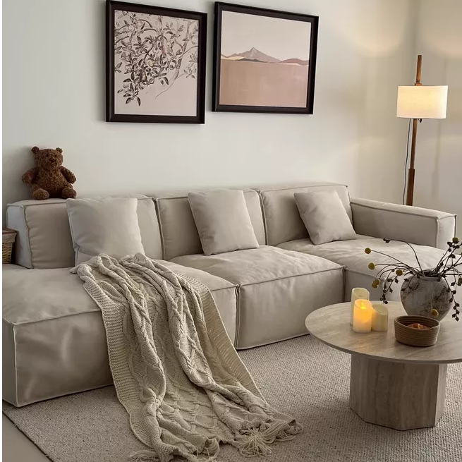 Sofá de tela Winnie francés