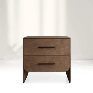  Doble -cajón de madera sólida nocturna