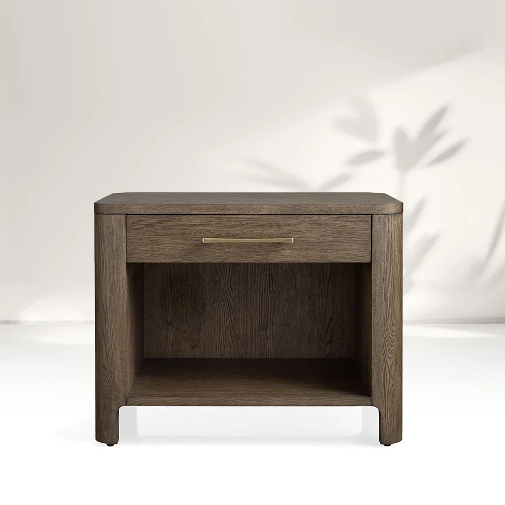 Mesa de noche simple para un solo cajón