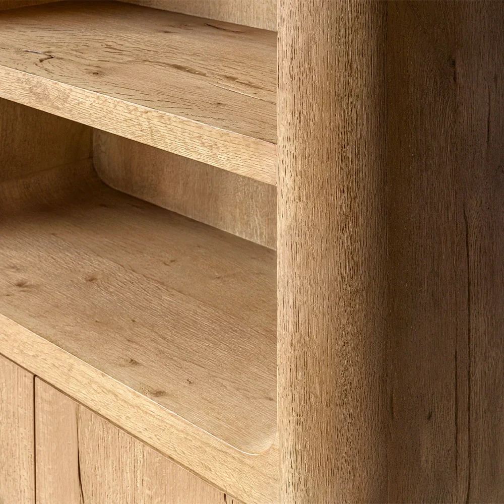 Natural - Estante de almacenamiento de madera inspirado