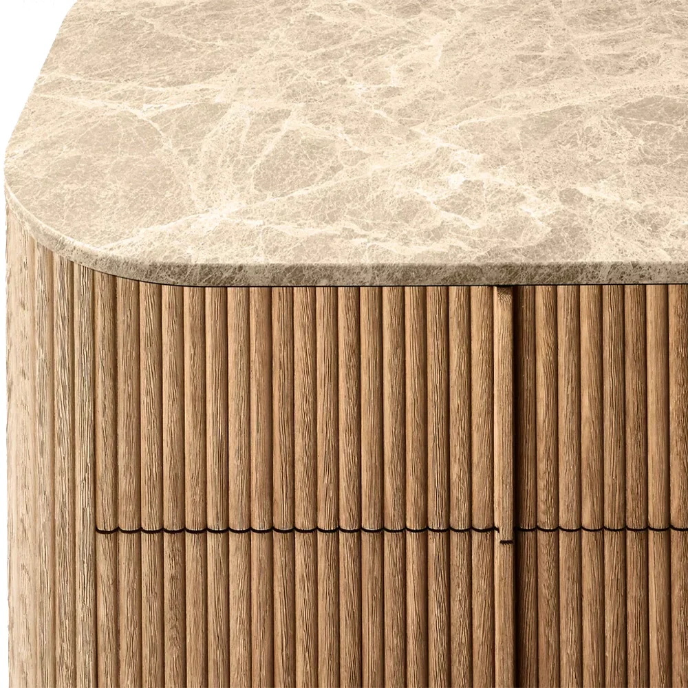 Gabinete de exhibici&oacute;n de color roble