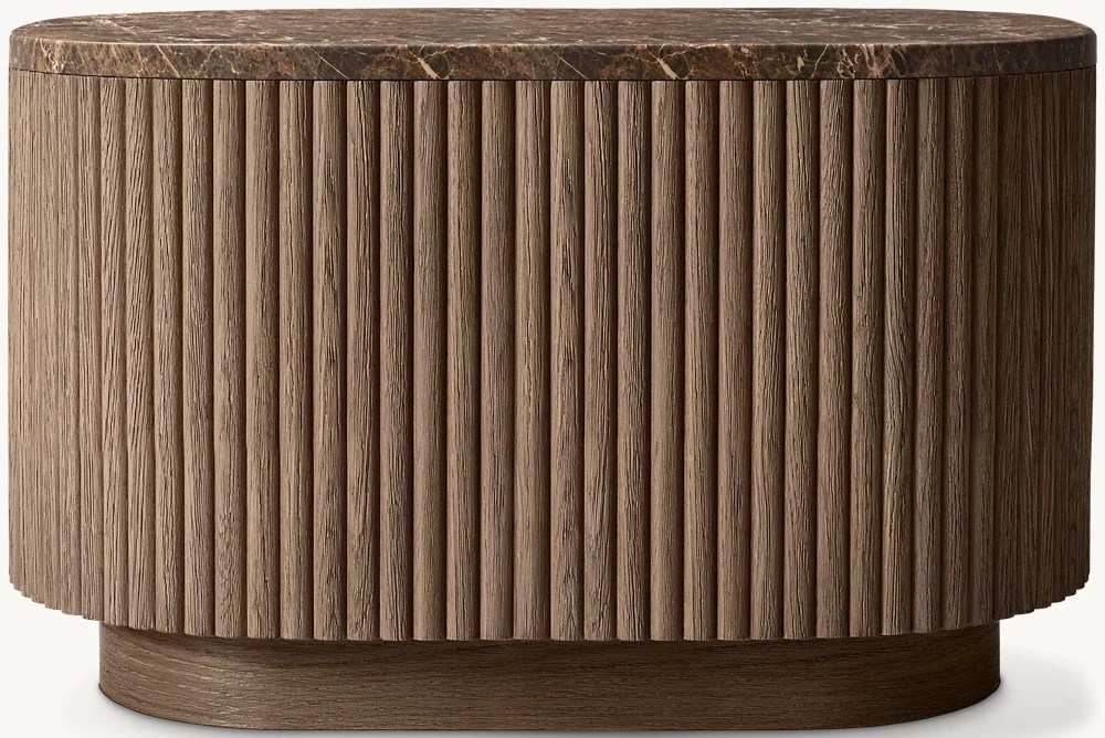 Mesa lateral rectangular de piedra