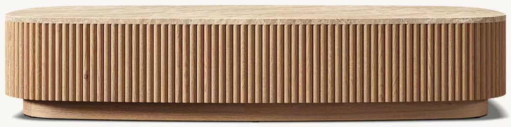 Mesa de café a base de piedra cuadrada