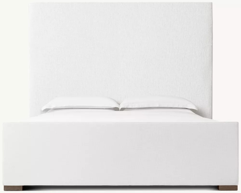 Cama de plataforma de panel de tela con estribo