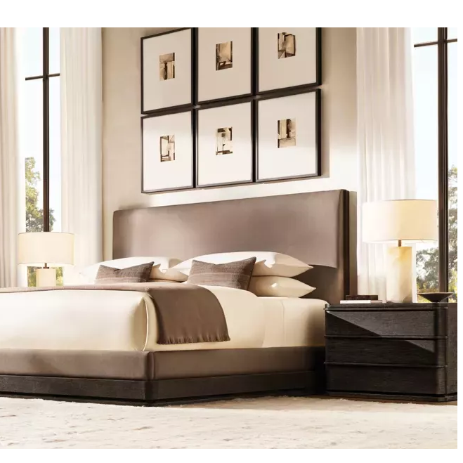 Cama y mesita de noche: el sistema estético simbiótico de los muebles a juego