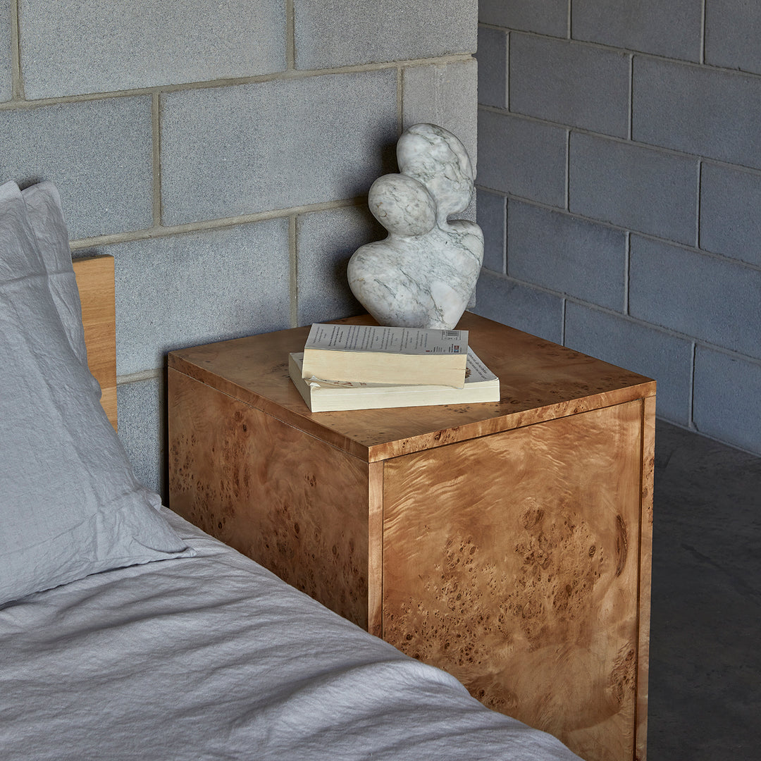 Natural Burl - Gabinete de pie estampado