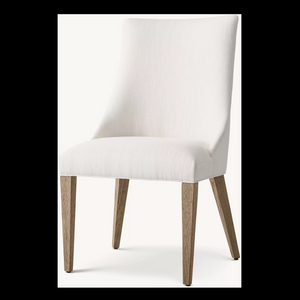 Sillas de comedor de roble blanco minimalista moderno