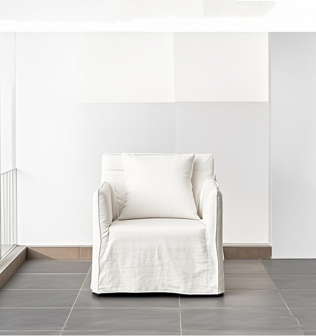 Tela de lino de estilo japonés sofá simple