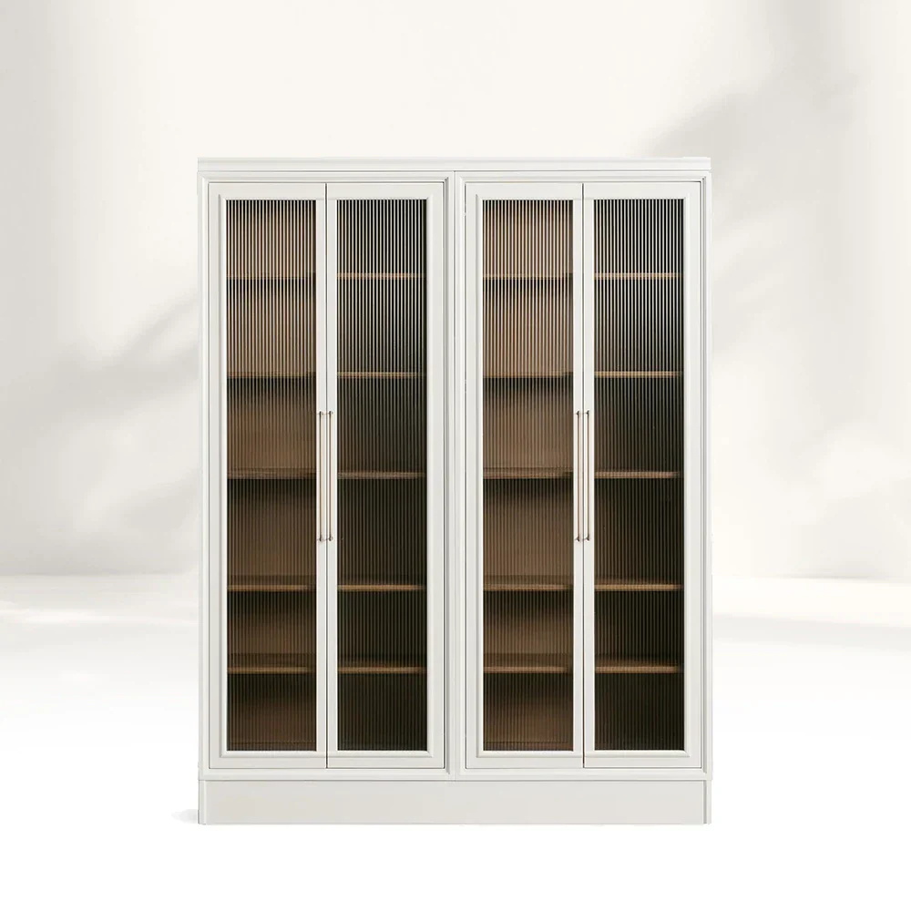 Vidrio minimalista moderno - Gabinete de almacenamiento de puertas