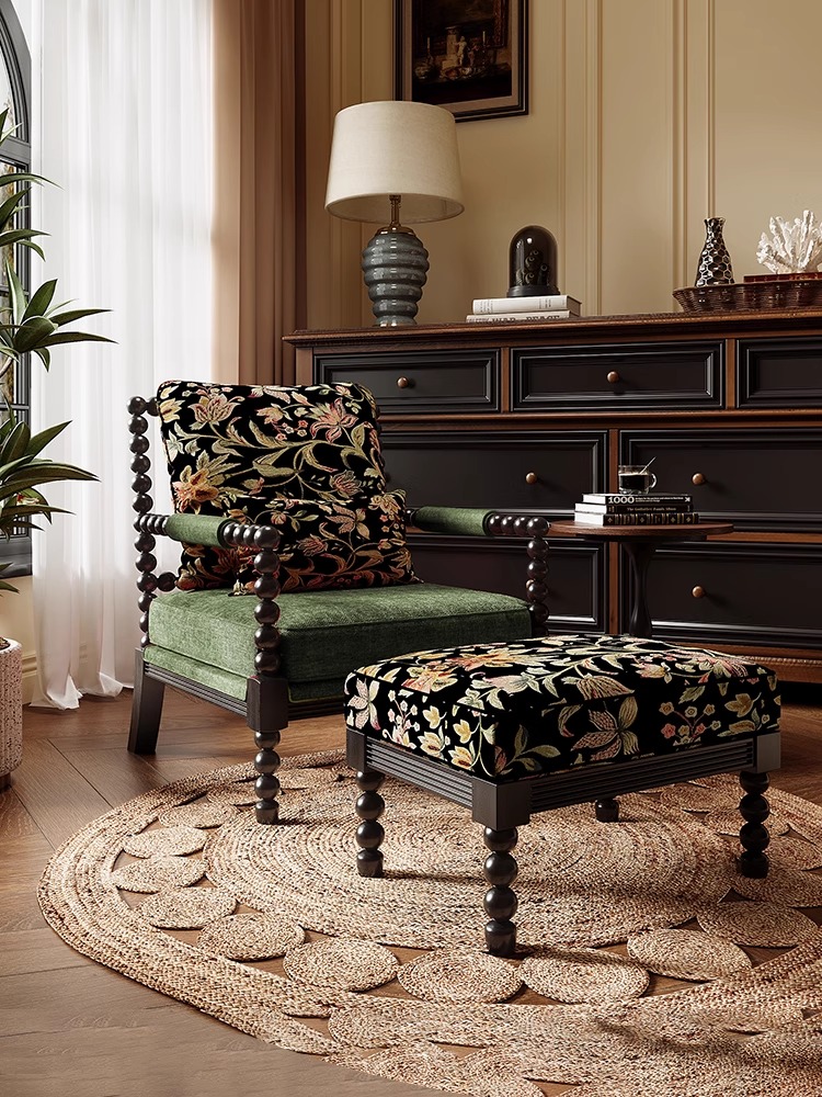 Silla de perla retro francesa