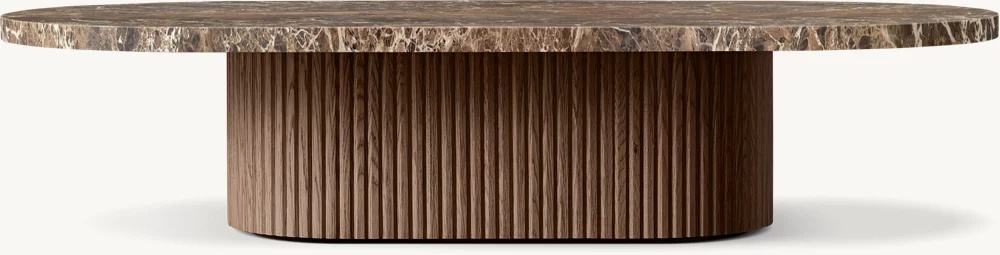 Mesa de café en pedestal