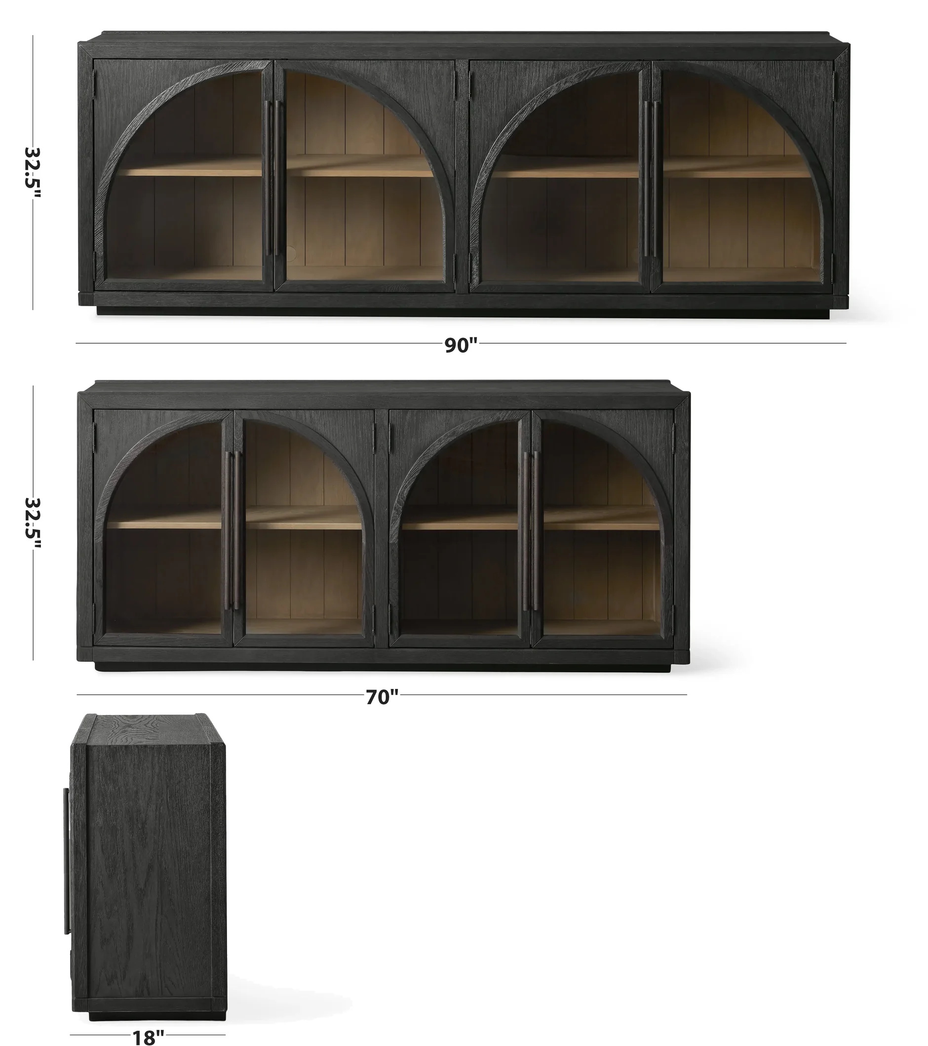 dimensi&oacute;n del aparador