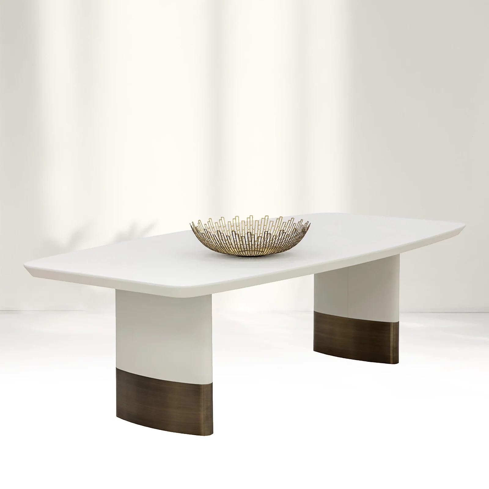 Finnley Minimal Two - Mesa de comedor rectangular de tono