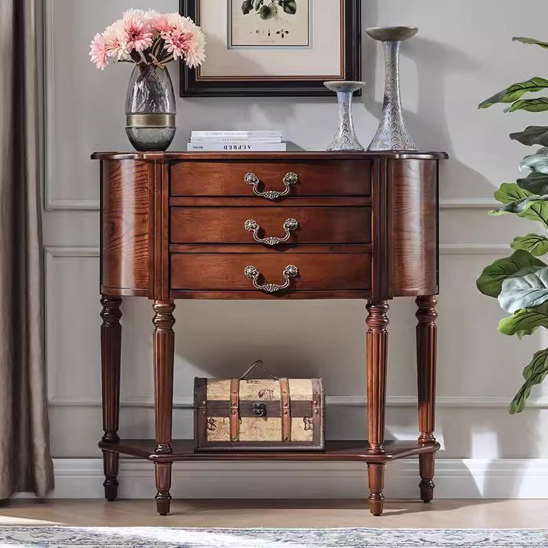 Gabinete de entrada semicircular retro de estilo americano