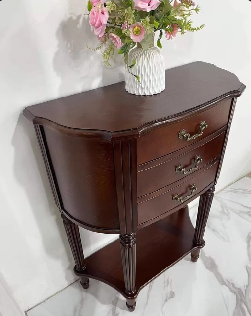 Gabinete de entrada semicircular retro de estilo americano