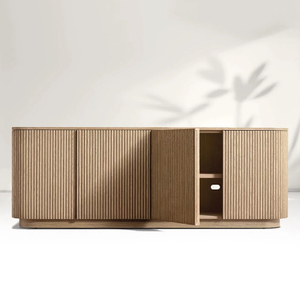 Sala de estar americana de madera maciza gabinete de entrada de entrada de roble blanco