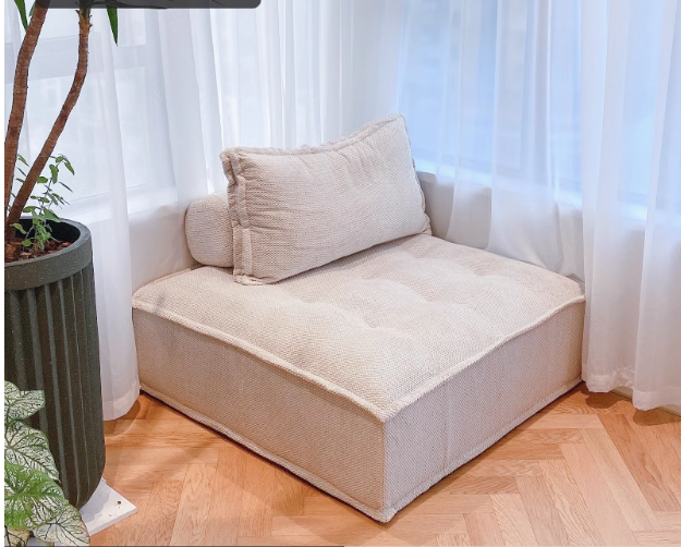 Sofá de tela de la persona perezosa en forma de tofu