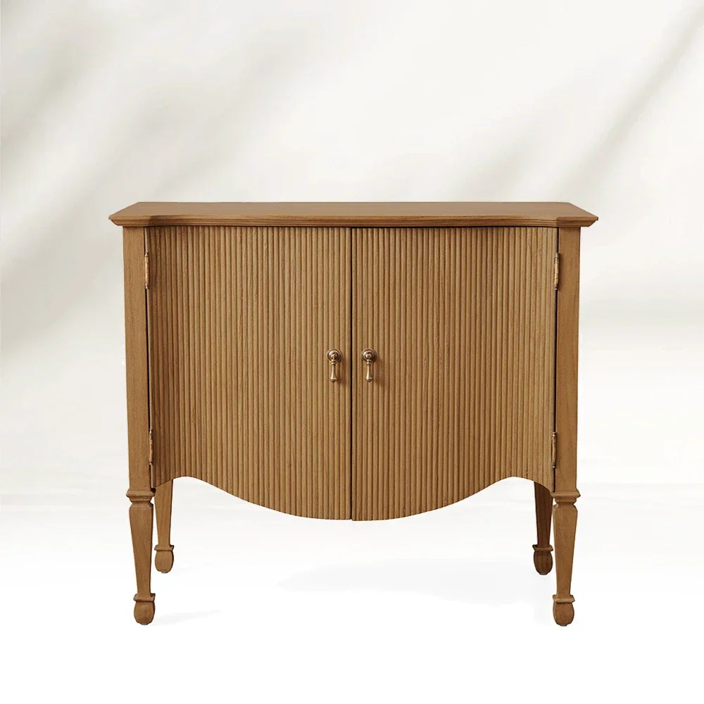 Gabinete de almacenamiento en la sala en forma de arco