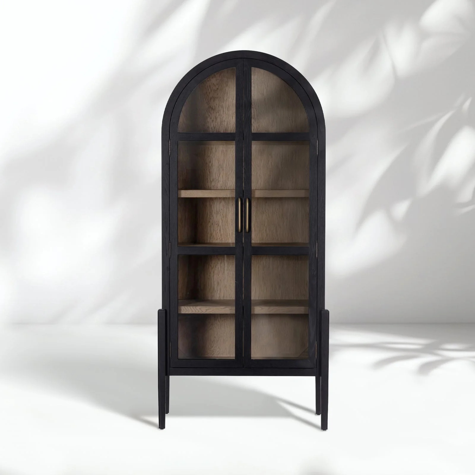 Arco de roble - Top Glass - Bookcase de puertas