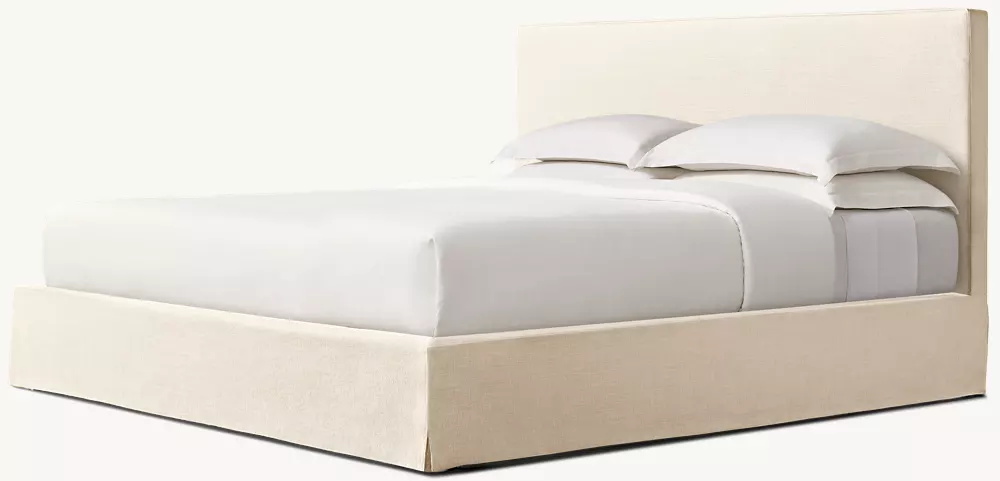  Cama de panel de tela slipbovered