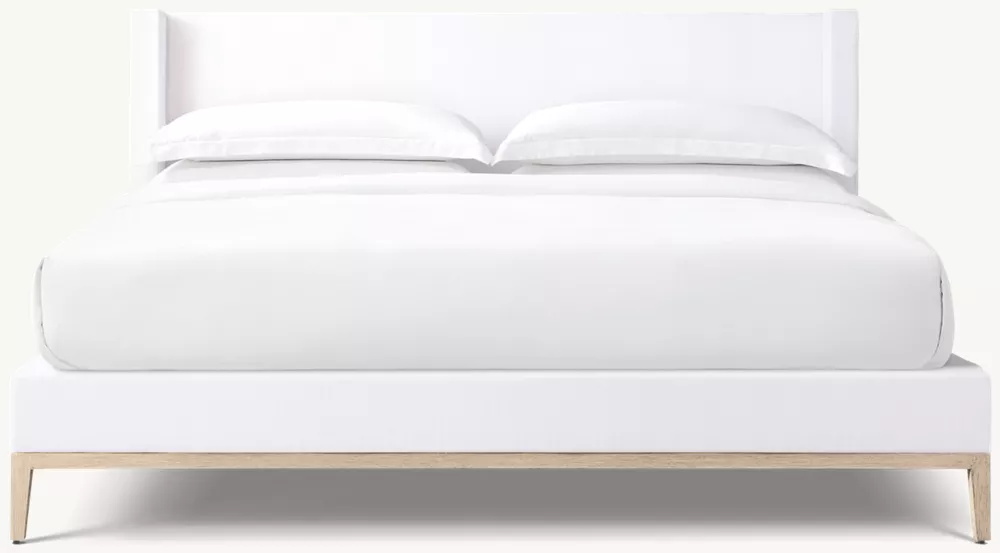  Cama de plataforma de refugio de telas - base de roble