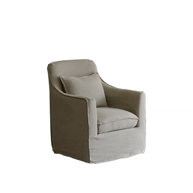 Sofá simple de lino