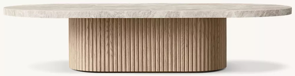 Mesa de café en pedestal