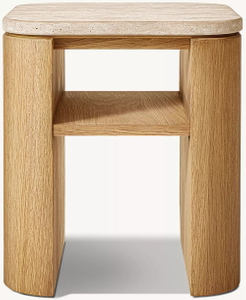 Mesa cuadrada de madera sólida