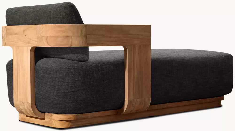 Sillón de exterior de teca de ocio